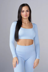 W449 Ribbed Seamless Longsleeve crop