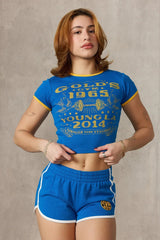W471 Gold's Gym Ringer Baby Tee