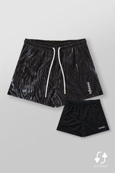 1128 - Animal Mesh Reversible Shorts