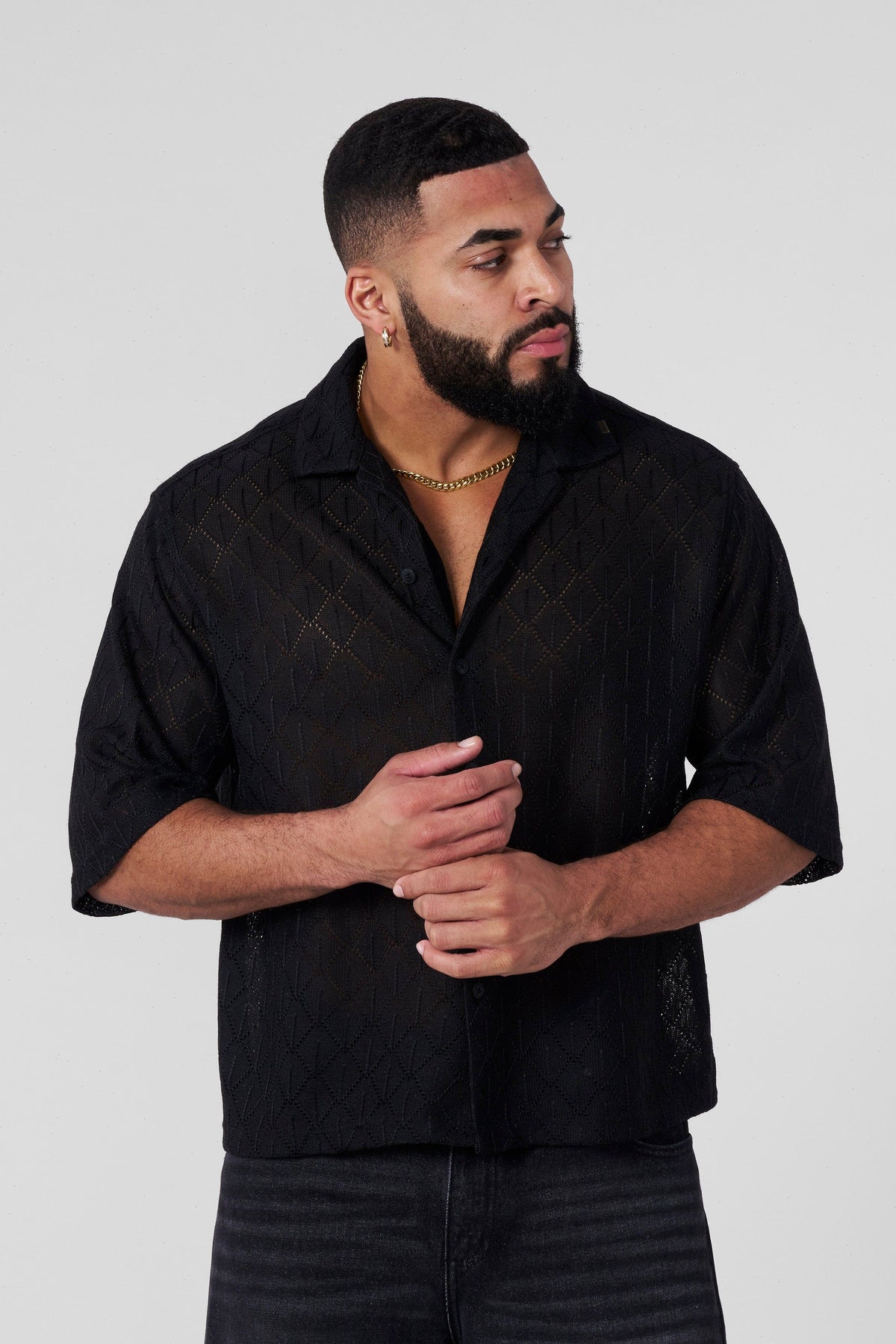 4141 - Swaggy Crochet Button-Ups